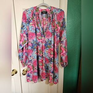 Meritt Vintage Style Mini Floral Dress